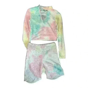 Jolie & Joy Yoga Workout Crop Top & Shorts